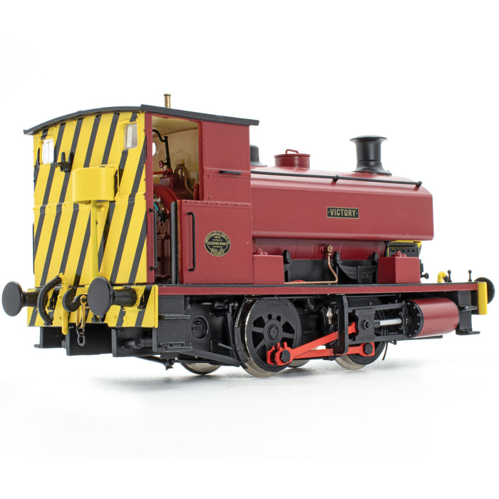 Andrew Barclay 0-4-0ST 14" 2201 'Victory' in plain maroon with wasp stripes