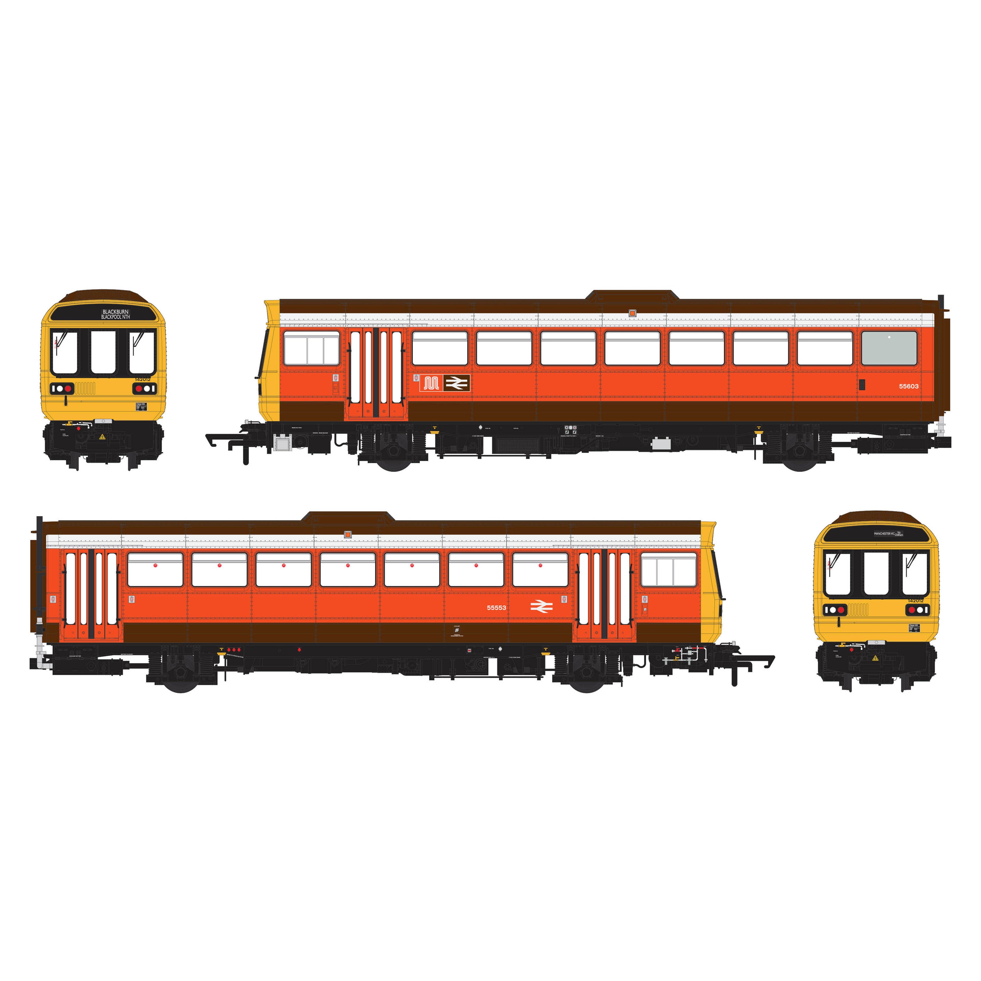 Class 142 - GMPTE Orange - 142012 - DCC Sound Fitted – Accurascale