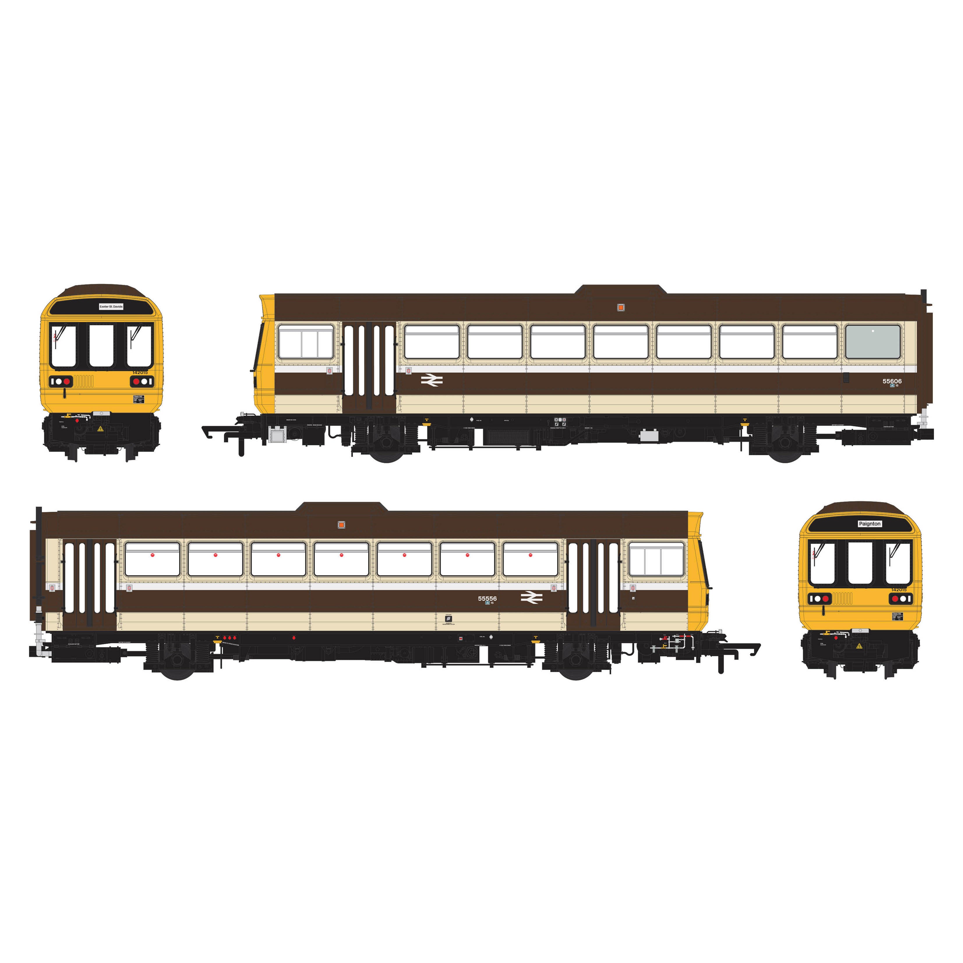 Class 142 - GW Chocolate & Cream 'Skipper' - 142015 - DCC Sound