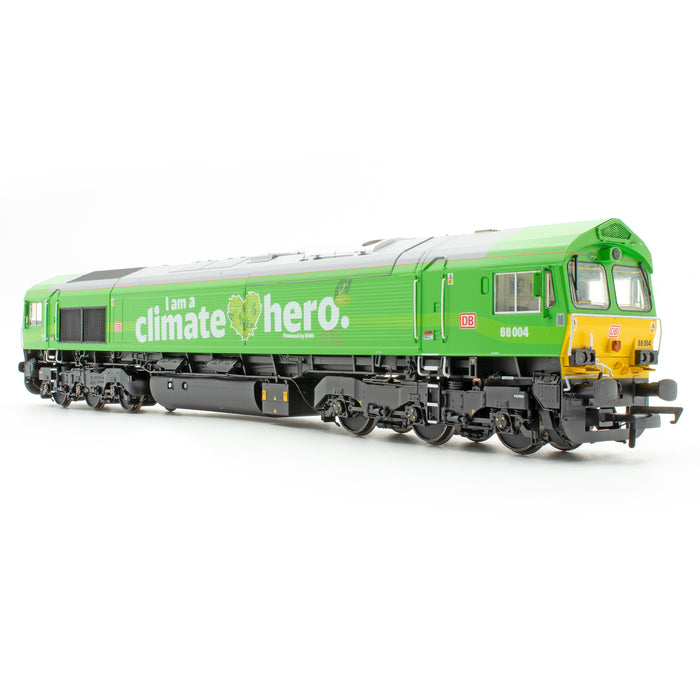 Class 66 - DB 'Climate Hero' Green - 66004 - DCC Sound Fitted