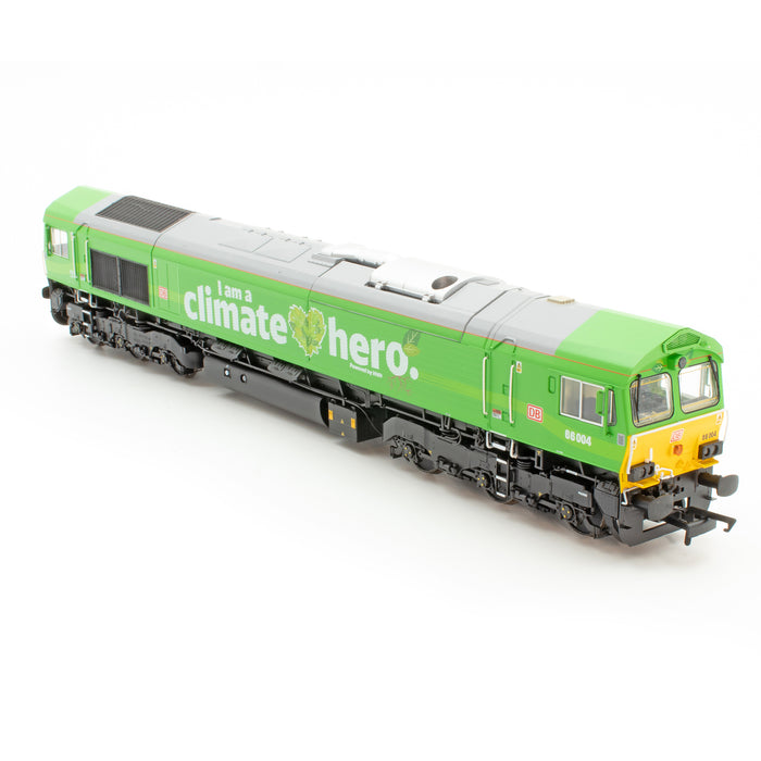 Class 66 - DB 'Climate Hero' Green - 66004 - DCC Sound Fitted