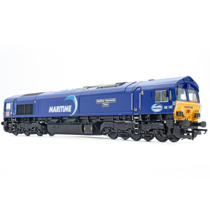 Class 66 DB Maritime Blue 66142 DCC Sound Fitted Accurascale Class 66 db maritime blue 66142 dcc sound fitted accurascale
