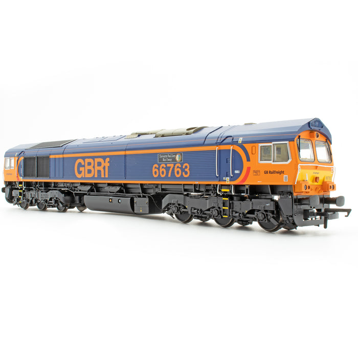 Class 66 - GBRF Blue/Orange - 66763 - DCC Sound Fitted