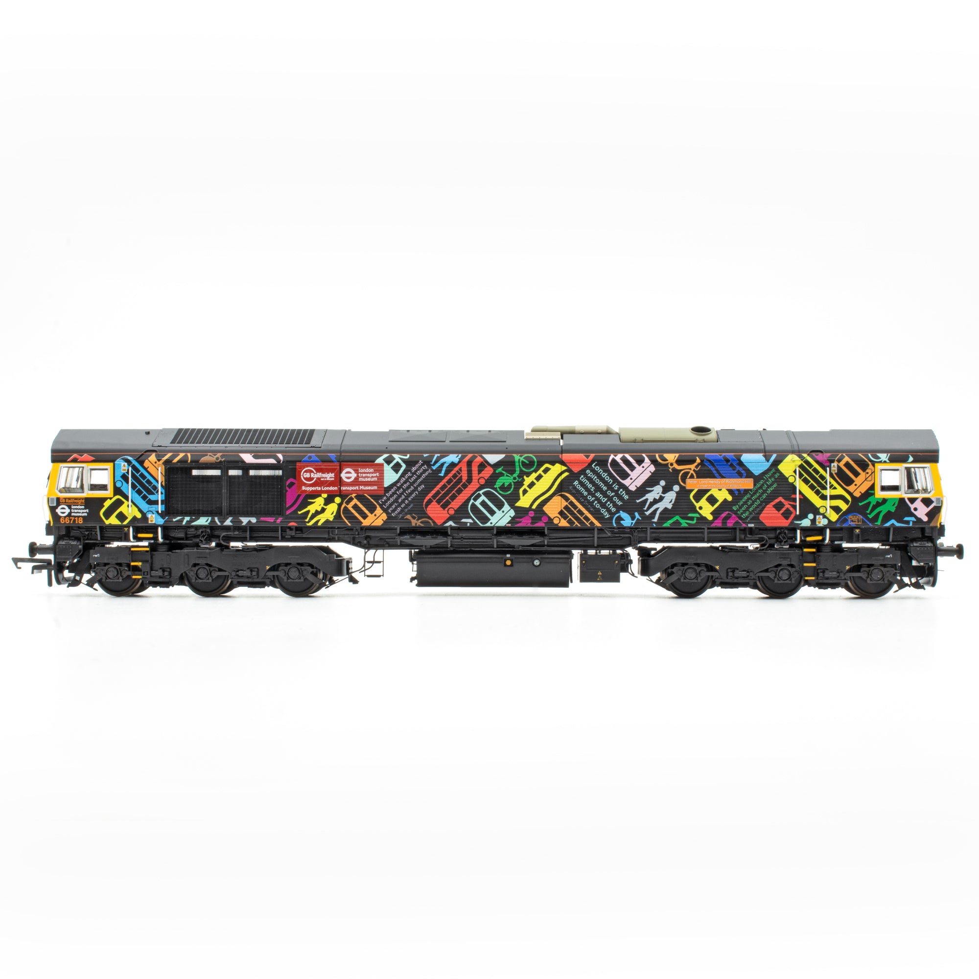 Class 66 - GBRF/LTM Black - 66718 - DCC Sound Fitted – Accurascale