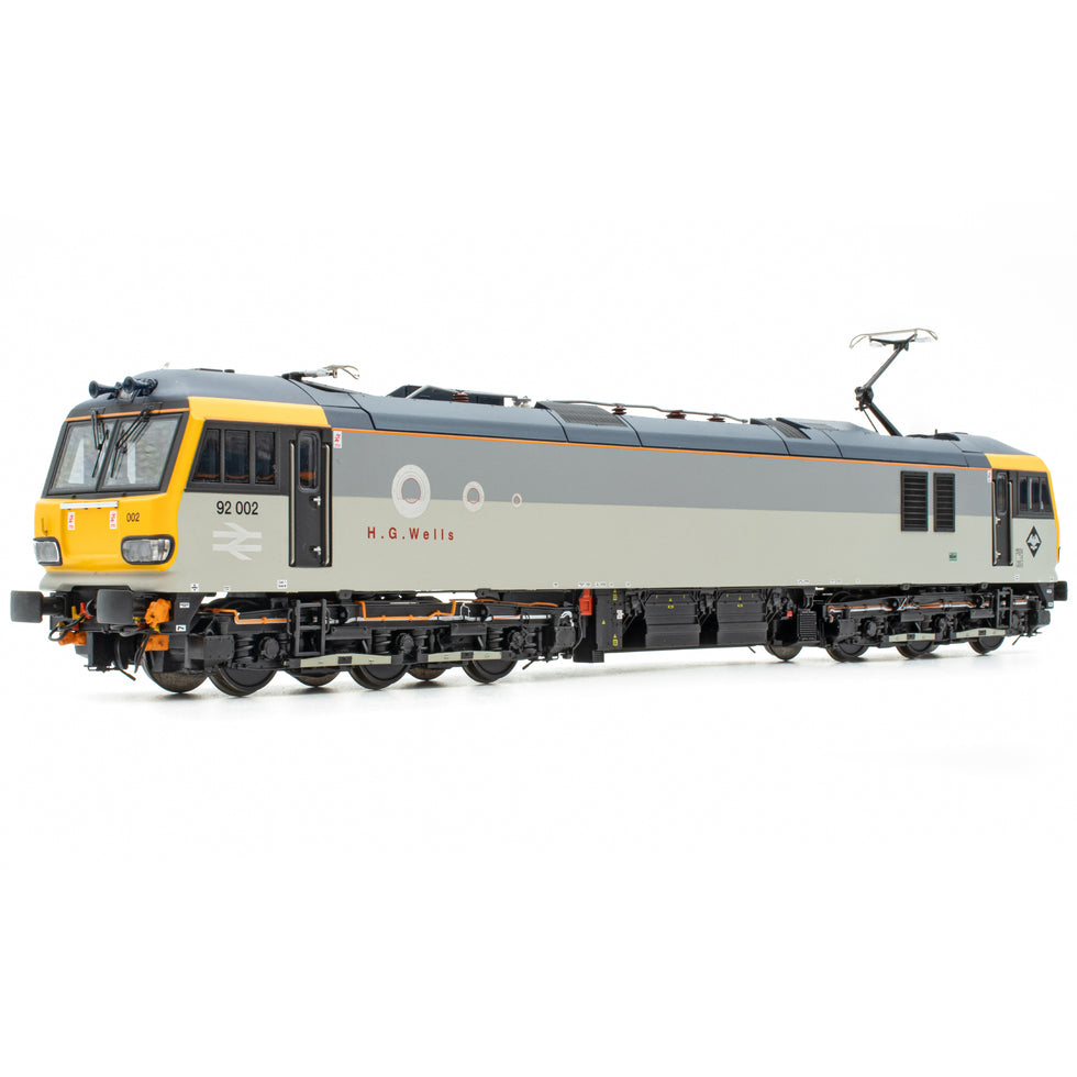 BR Class 92 - Railfreight Grey - 92002 'H. G. Wells' - DCC Sound ...