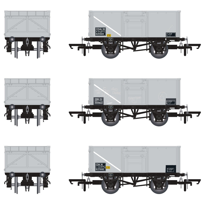 BR 16T Mineral - 1/108 - BR Freight Grey (Pre-TOPS COAL 16) - Pack E
