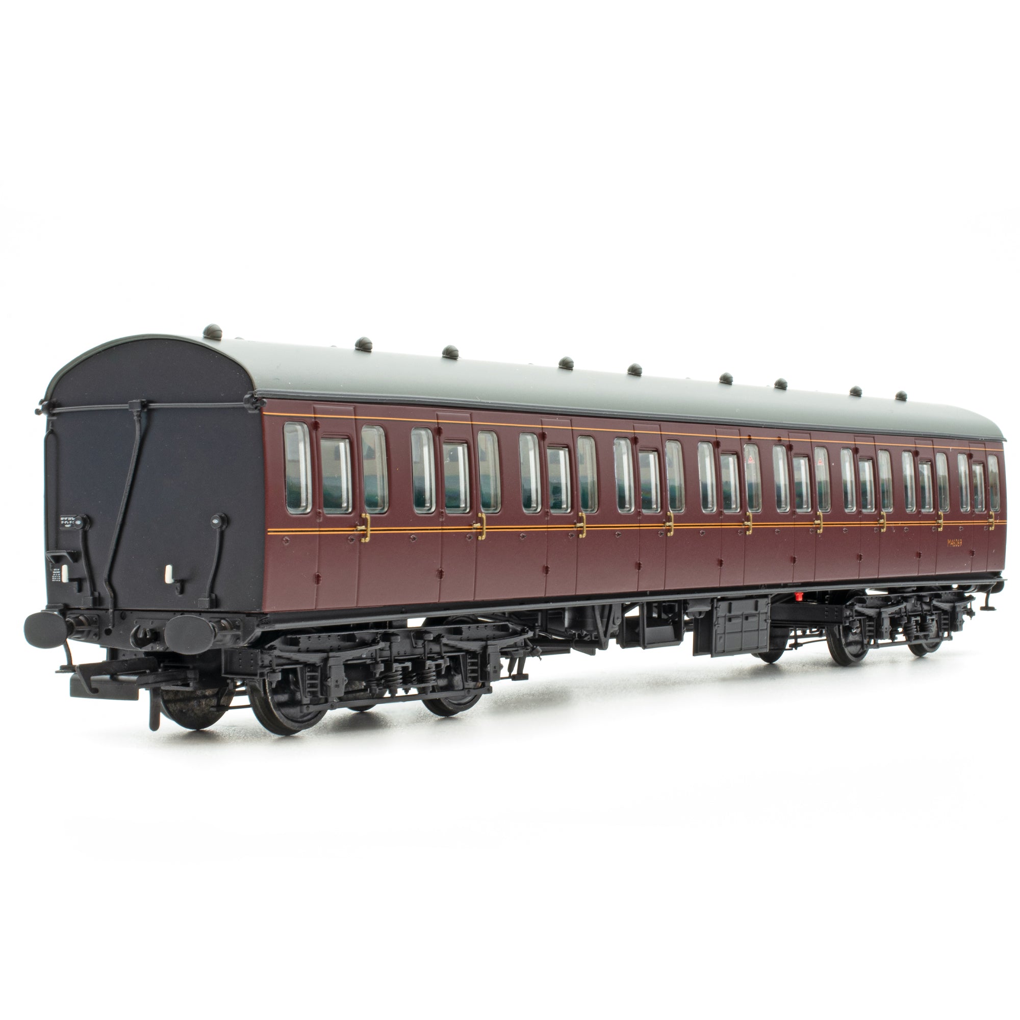 BR Mk1 57' Non-Gangway Coach - S - Lined Maroon  (Low position) M46071