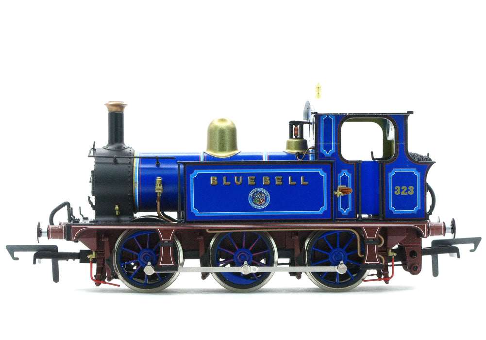 SECR P Class 0-6-0T 323 'Bluebell' in Bluebell Railway lined blue (2010s)