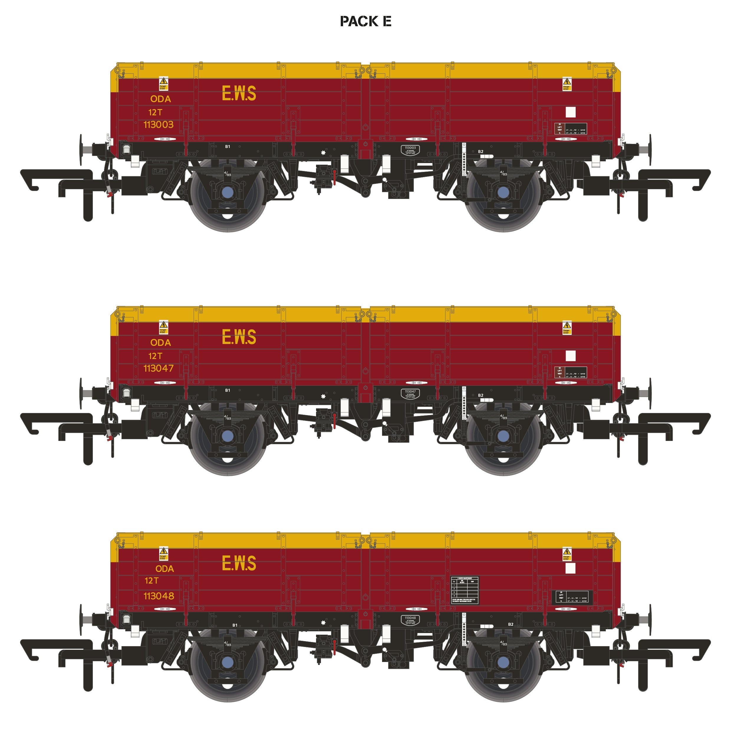 ODA -  EWS Maroon/Yellow - Triple Pack E