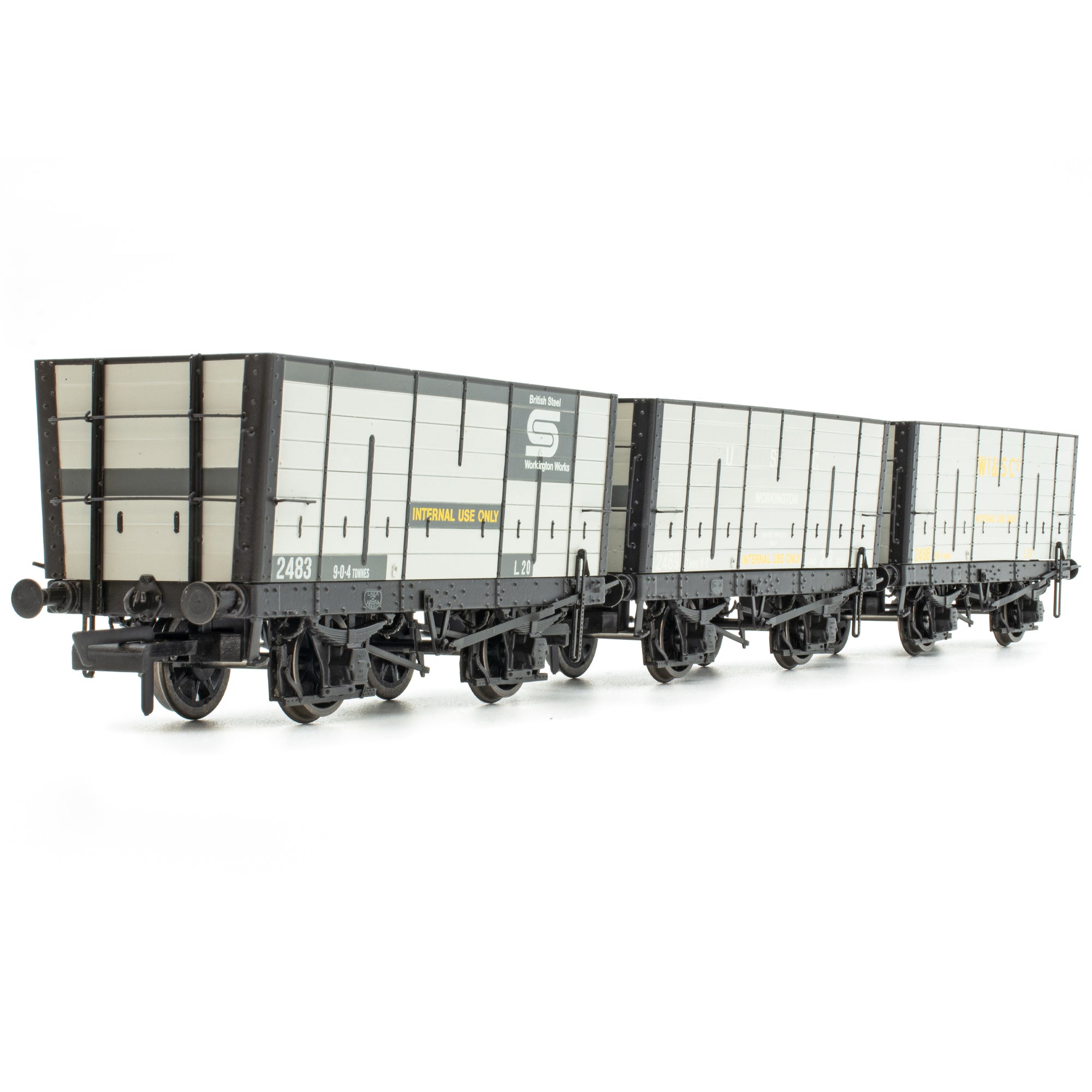 DGM 12 Hopper - United Steel Company Grey - Triple Pack