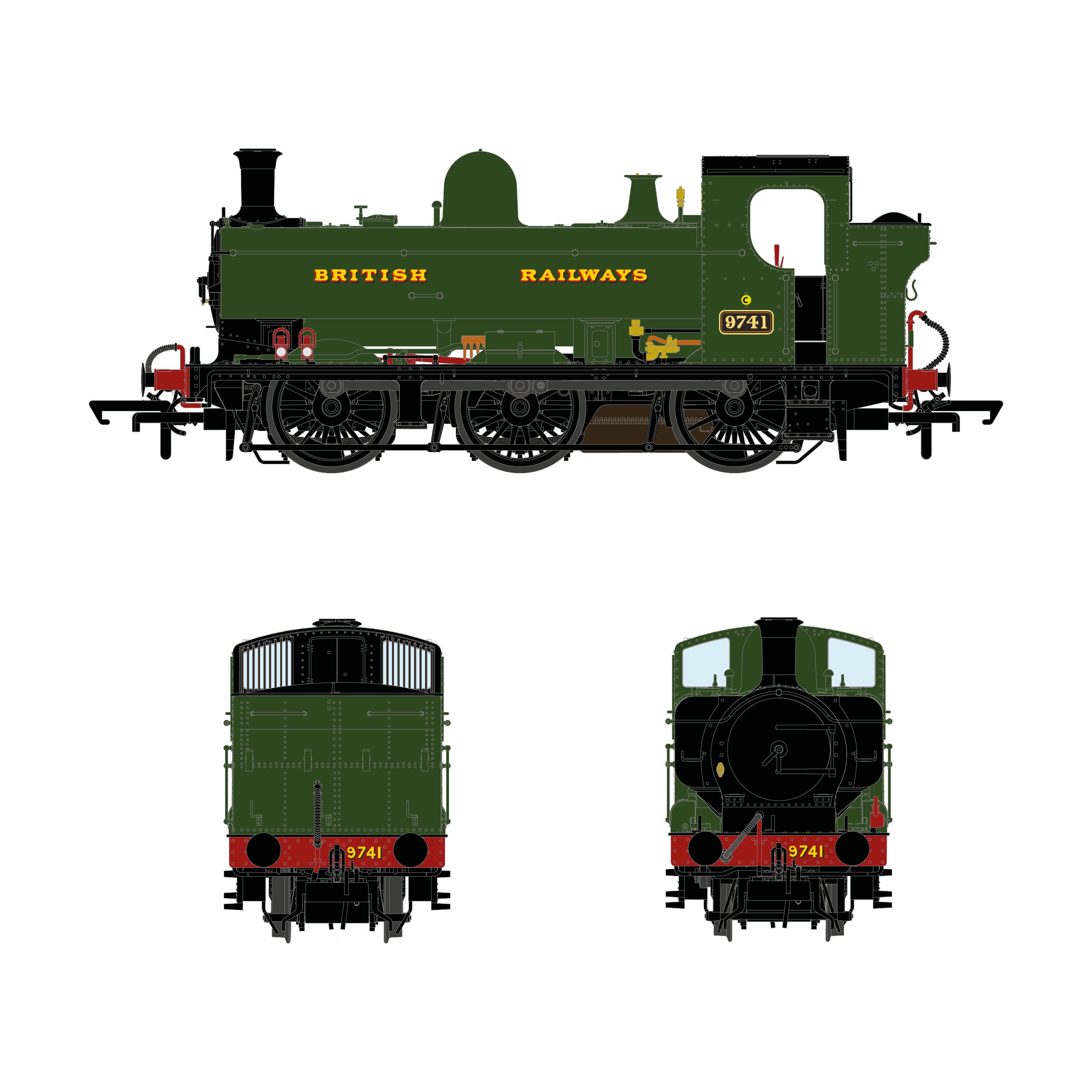 8750 Class - 9741 - British Railways Green – Accurascale