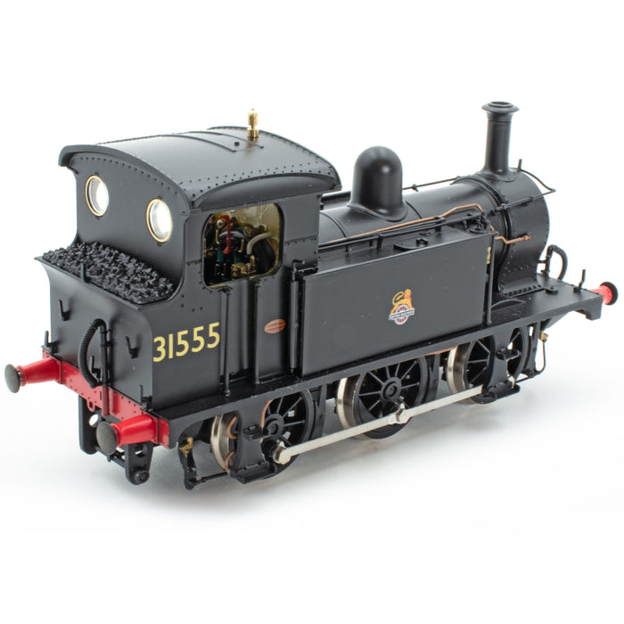 SECR P Class 0-6-0T 31555 in BR black with early emblem