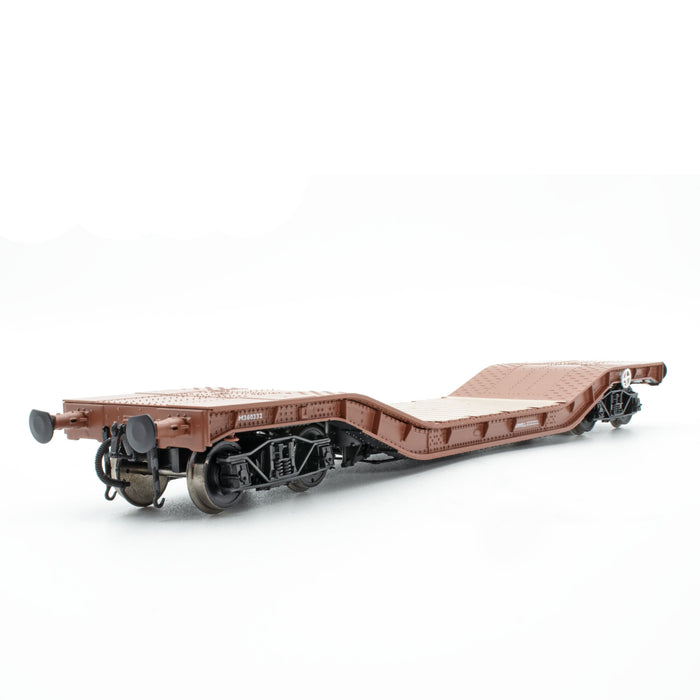 50t 'Warwell' military flat with diamond frame bogies in BR brown - M360332