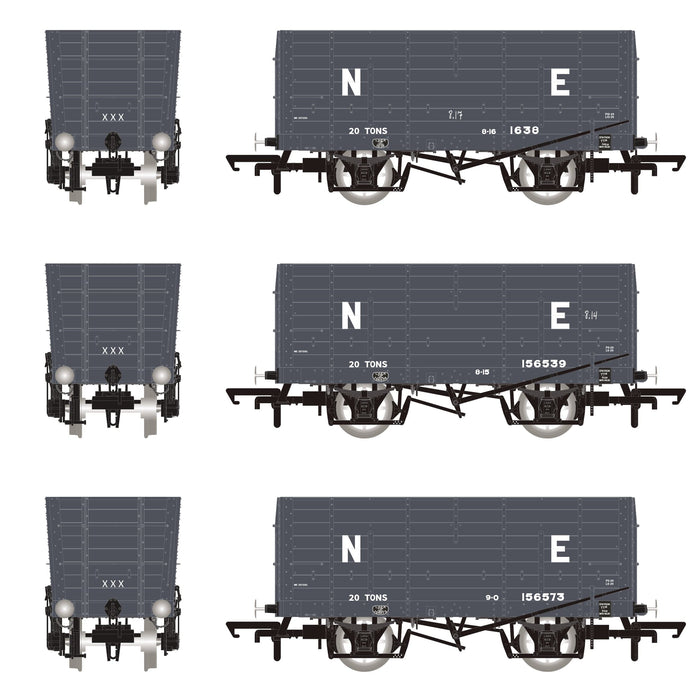 P7 Hopper - LNER Grey - Triple Pack