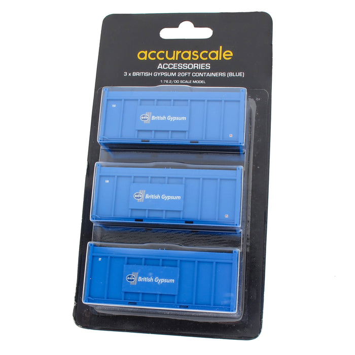 Pack of 3 Gypsum 20' Containers - Blue Containers
